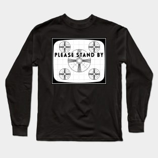 Retro TV test screen pattern Long Sleeve T-Shirt